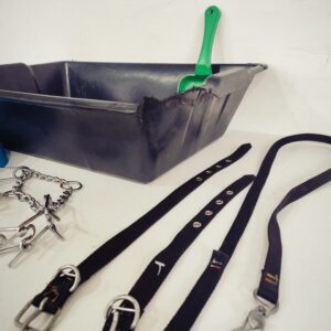 Lote x7 artículos para mascotas: collar, correa, juguete y otros