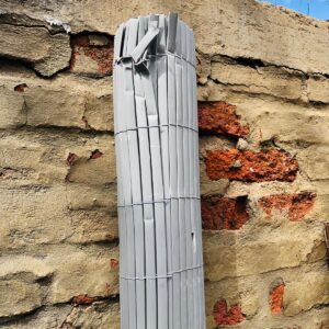 Lote x2 cortinas de PVC: gris3,0x1,580m, marrón 3,0x 1,50m