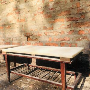 Lote x2 mesas ratonas con tapa de mármol