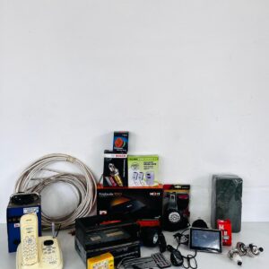 Lote x24: radio para auto, linterna, esponja y otros