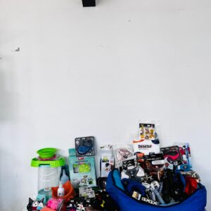 Lote x42: camas para mascotas, ropa, pañales, juguetes y otros