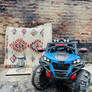 Lote x3: filtro para piscina, jeep a batería y alfombra 2mt