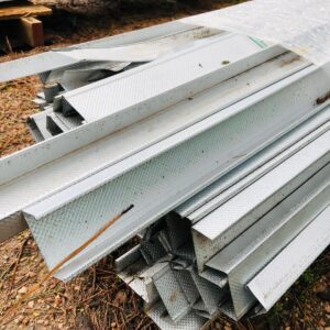 Lote x50 perfiles galvanizado 3,00 x 0,08m