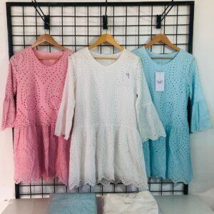 Lote x10 vestidos broderie