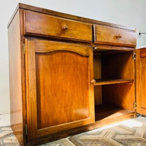 Mueble en madera 2 puertas 2 cajones 93x75x40 cm