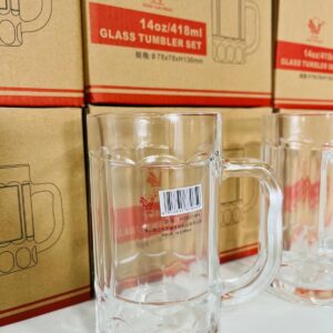 Lote x12 jarras cerveceras, en caja