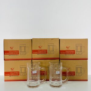Lote x12 jarras cerveceras, en caja