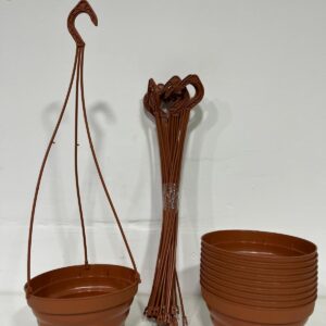 Lote x10 macetas de pvc para colgar 18x11 cm