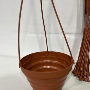 Lote x10 macetas de pvc para colgar 18x11 cm