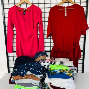 Lote x100 prendas: shorts, vestidos, jeans, remeras, bodys y otros.