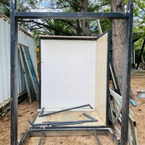 Exhibidor en hierro 2,05x1,55x1,10 m