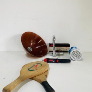 Lote x5 artículos: destornillador eléctrico, bacha ovalada, monocomando, paletas de madera y otros