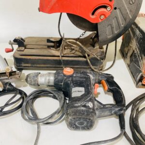 Lote x4 herramientas: soldadora, sierra, taladro y otro