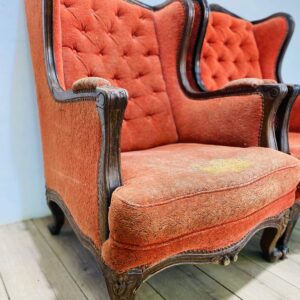 Lote x2 sillones individuales Luis XVI