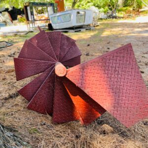 Escalera caracol en hierro, 12 escalones