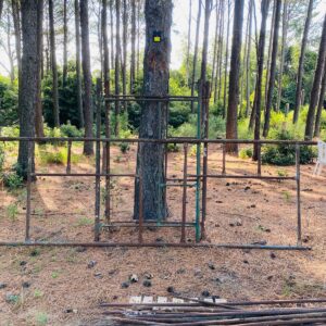 Lote x1 cuerpo para andamio 4 tramos + 20 crucetas para andamio