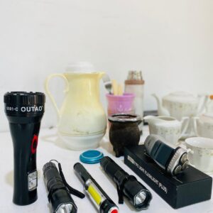 Lote x21 art: juego de te, linternas, termo y otros