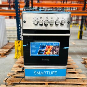 Cocina 4 hornallas a gas SMARTLIFE, con encendido eléctrico