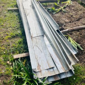Lote x15 chapas y recortes tipo autoportantes 1,30 a 3,10 m aprox (ancho 50 cm)