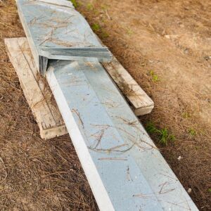Lote x38 plegados de chapa galvanizados 1,09x0,60x0,20 m -3,07x0,60 m