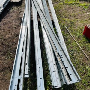 Lote x8 perfiles galvanizados 5,26x0,20x0,07 m aprox