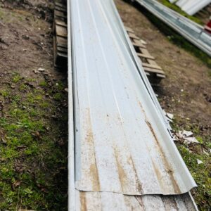 Lote x10 chapas y recortes tipo autoportantes 2,90 a 4,00 m aprox (ancho 50 cm)