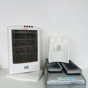 Lote x3 u: estufa, masajeador de pies y dispensador de agua