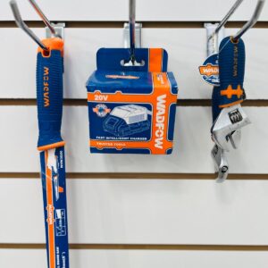 Lote x4: sierra para yeso 6'', llaves francesas mini 0-19 mm y cargador rapido 20 v Wadfow