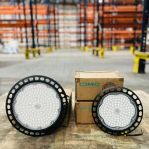 Lote x4 focos campana led 100W y 150W OMIO