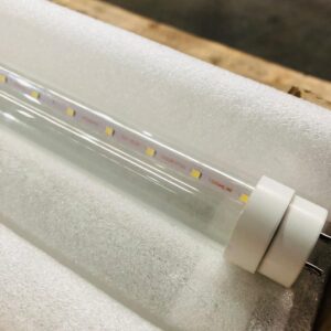 Lote x20 tubos led transparente, luz fría 1,20 m 16W VIVON