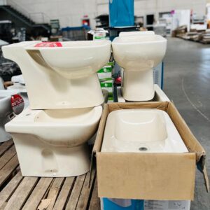 Lote x6 u: bidet y inodoro