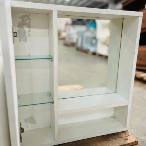 Lote x2 u: mueble de baño y botiquín con espejo