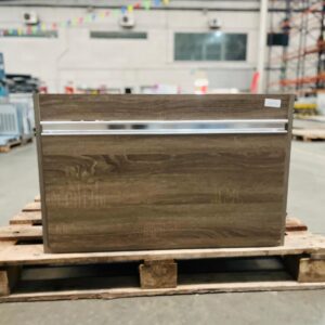 Mueble de baño 1 cajón, color marrón