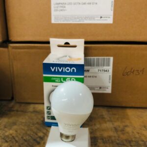 Lote x61 lámparas gota 4W: 50 luz fría - 11 luz cálida VIVION