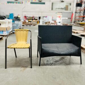 Lote x2 u: sillon de jardin y silla