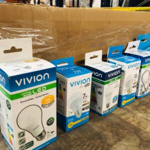 Lote x61 lámparas led varias: 7w, 9w, 12w, 15w, 60w VIVION