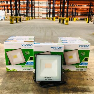 Lote x9 focos led luz cálida 20W VIVION