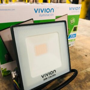 Lote x9 focos led luz cálida 20W VIVION