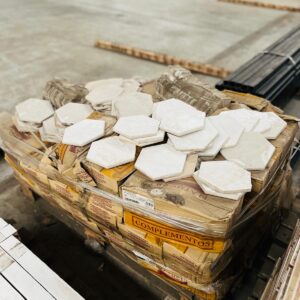 Lote x750 revestimiento hexágono blanco