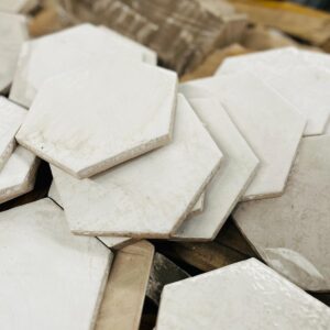 Lote x750 revestimiento hexágono blanco