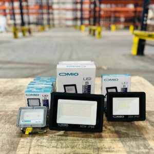 Lote x9 focos led varios W: 10W, 20W, 50W OMIO