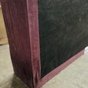Box de sommier 2p, color vino (Sin patas)
