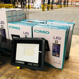 Lote x12 focos led: 30W - 50W OMIO