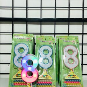 Lote x11 velas numéricas musicales (nro. 8)