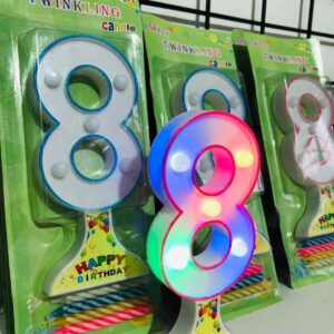 Lote x11 velas numéricas musicales (nro. 8)