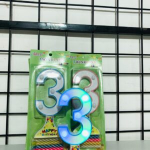 Lote x8 velas numéricas musicales (nro. 3)