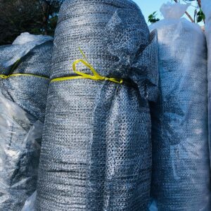 Lote x5 rollo de malla sombra gris 8 x 100 m