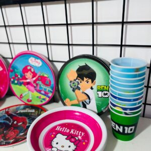 Lote x44: platos y vasos infantiles