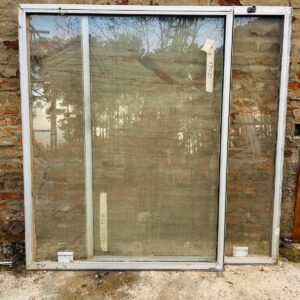 Lote x2 hojas de ventanas en aluminio 1,67x1,30 m