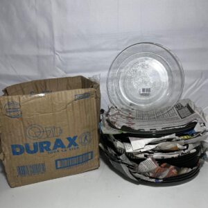 Lote x22 platos de vidrio